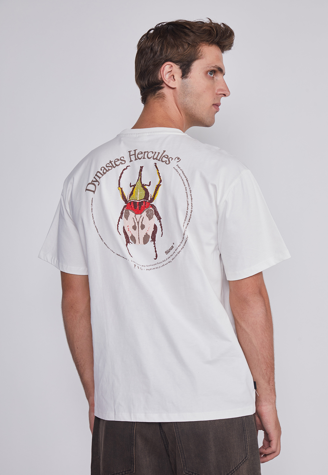 Polera Hombre Bicho Espalda Blanco Sioux 4