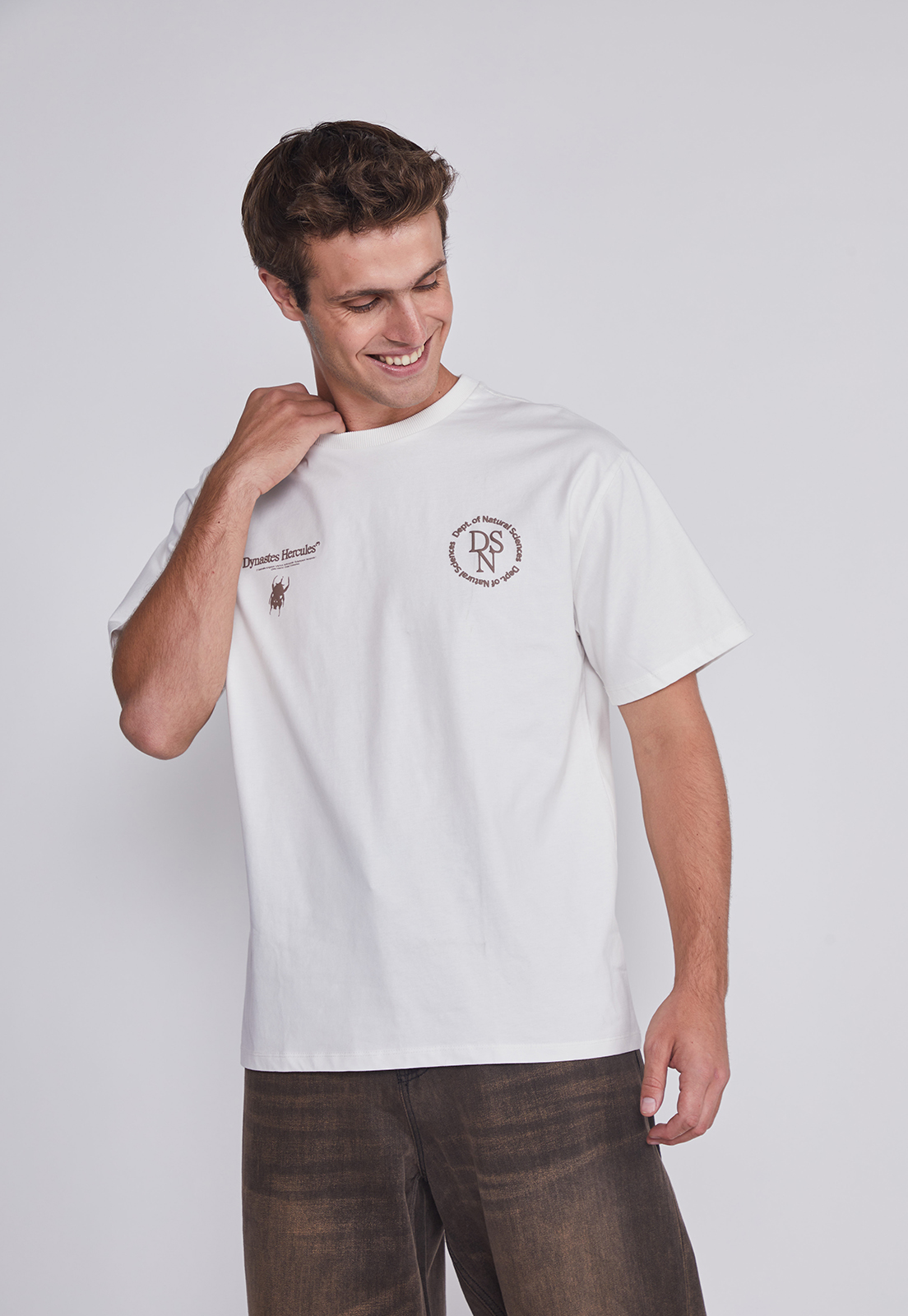 Polera Hombre Bicho Espalda Blanco Sioux 1