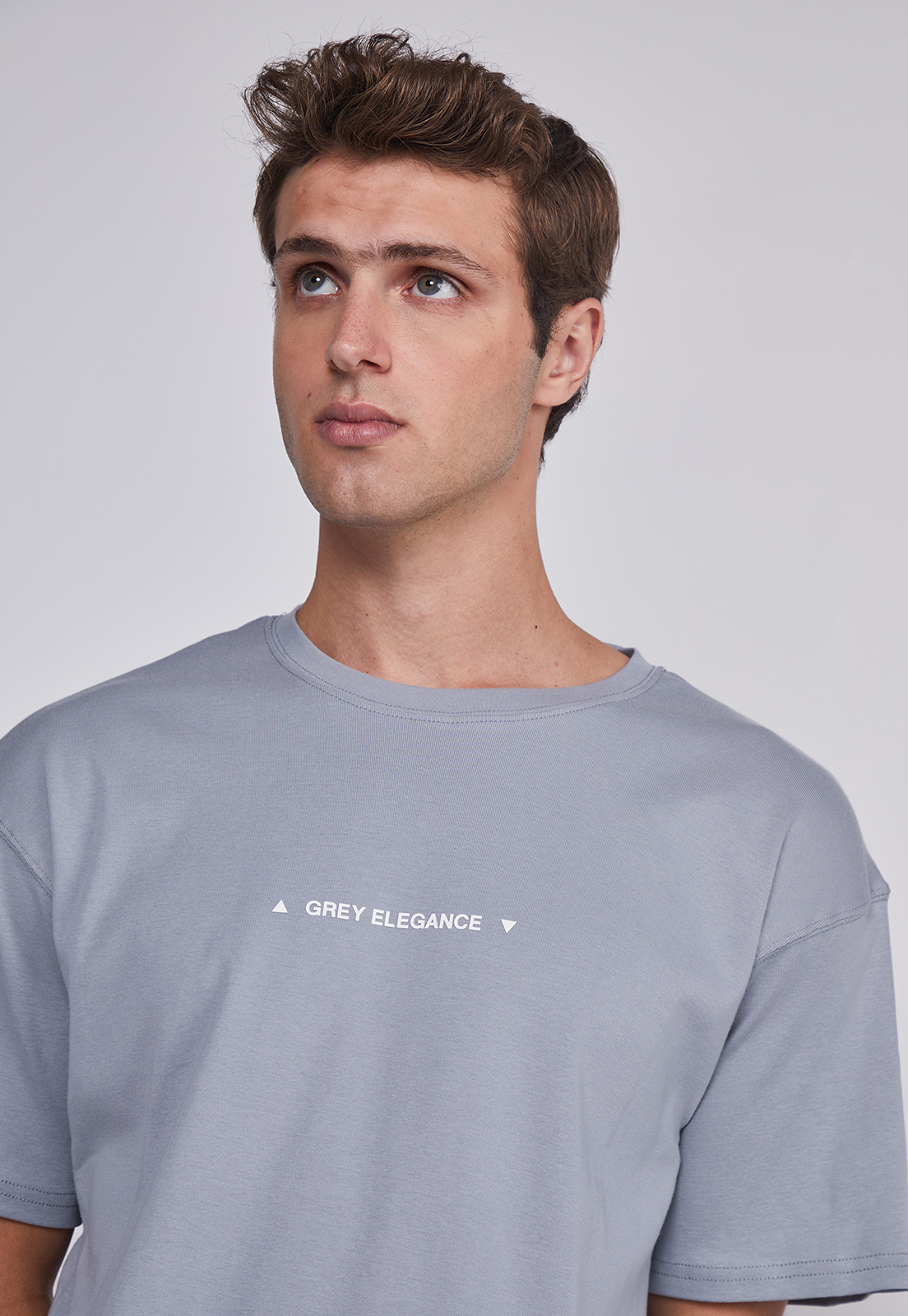 Polera Hombre Basica Gris Sioux 3