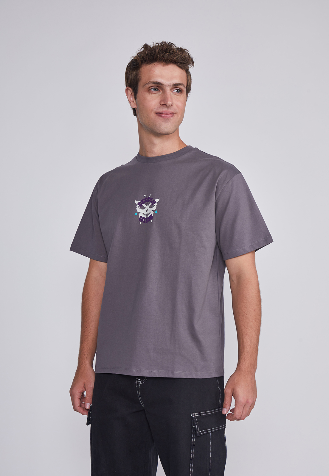 Polera Hombre Mariposa Gris Sioux 1