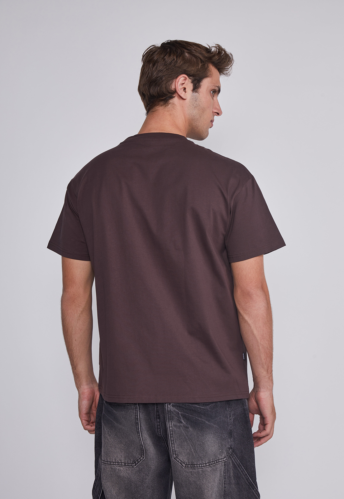 Polera Hombre Corazon Manos Café Sioux 4