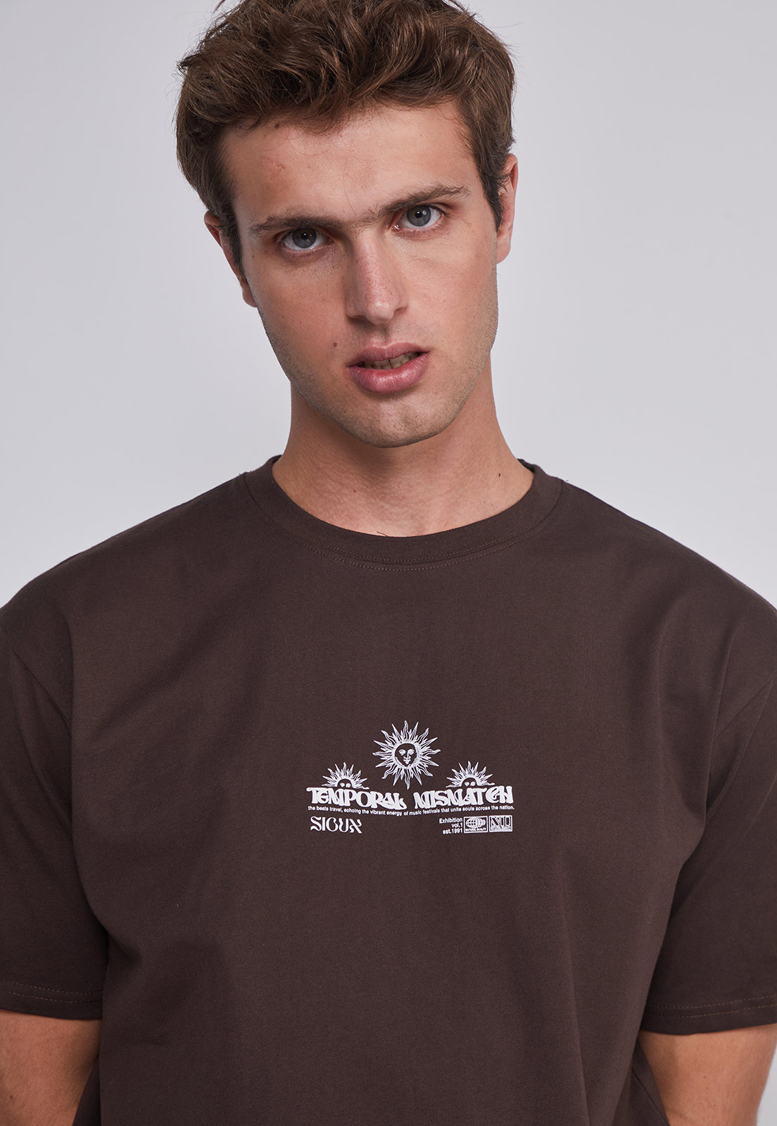 Polera Hombre Sol Café Sioux 3