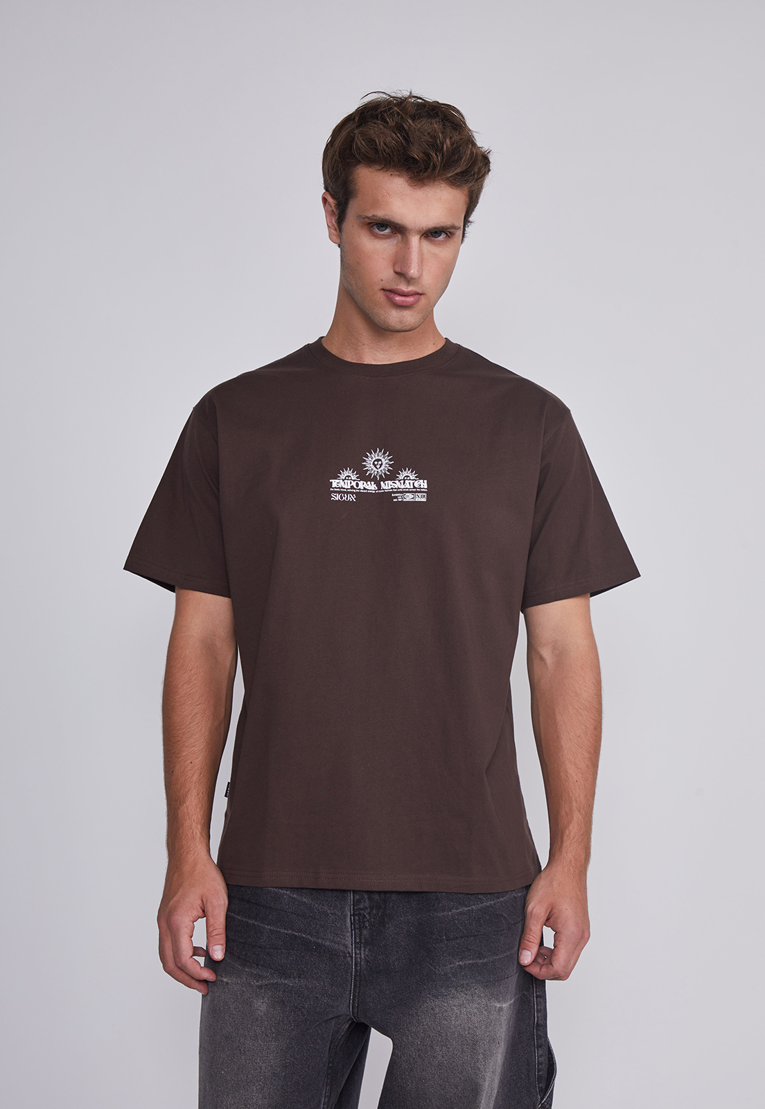 Polera Hombre Sol Café Sioux 1