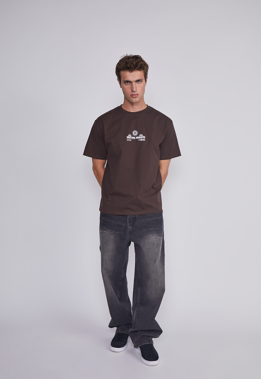 Polera Hombre Sol Café Sioux 5