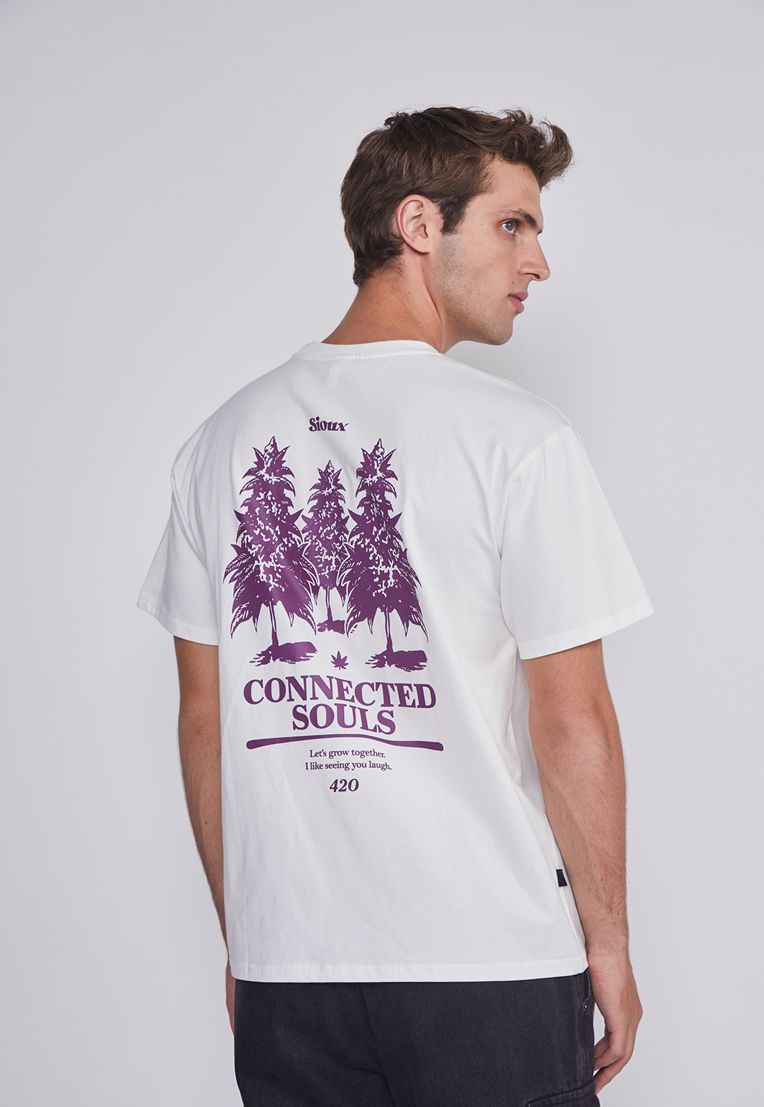 Polera Hombre Hojas Crudo Sioux 3