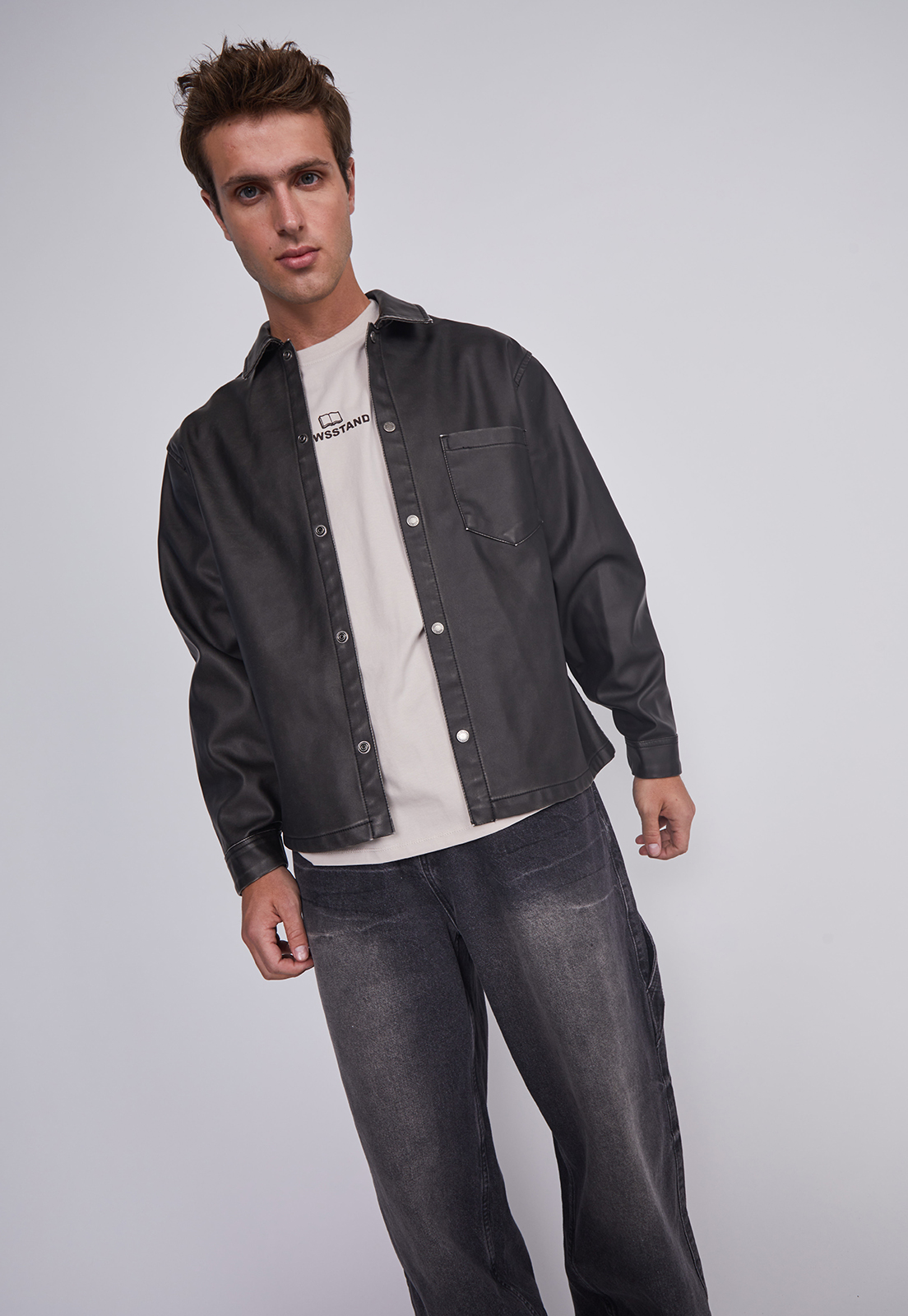 Chaqueta Hombre Sobrecamisa Negro Sioux 2