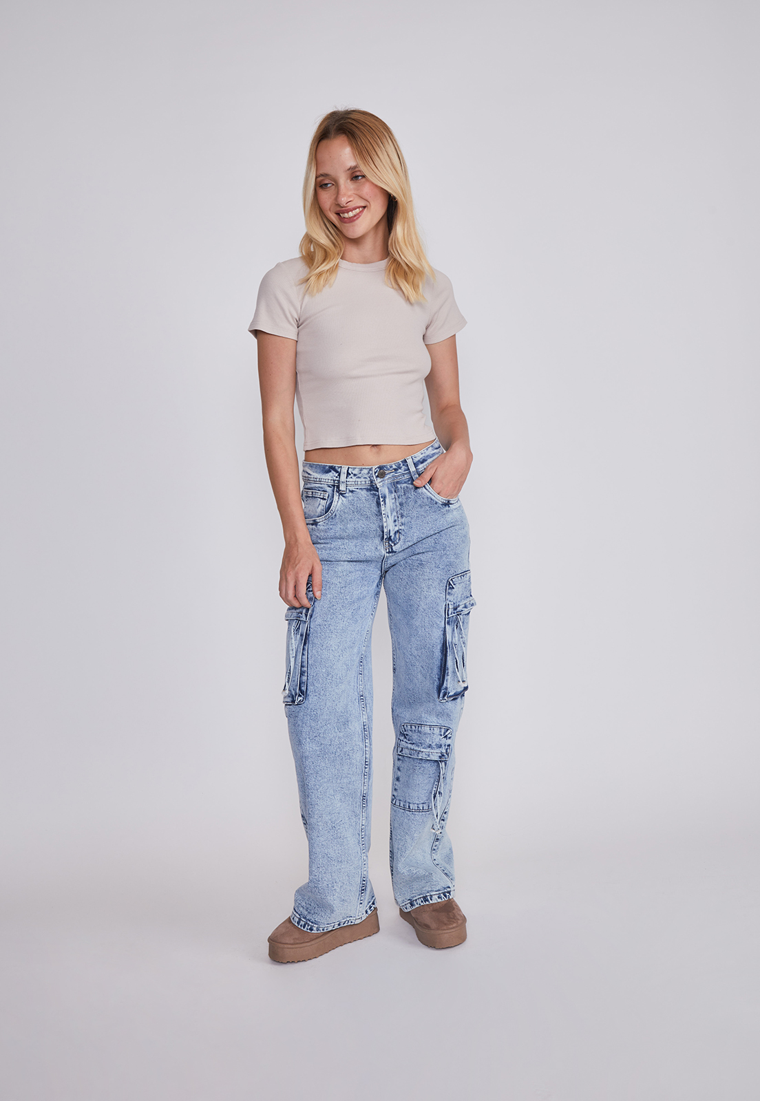 Polera Mujer Ajustada Crudo Sioux 5