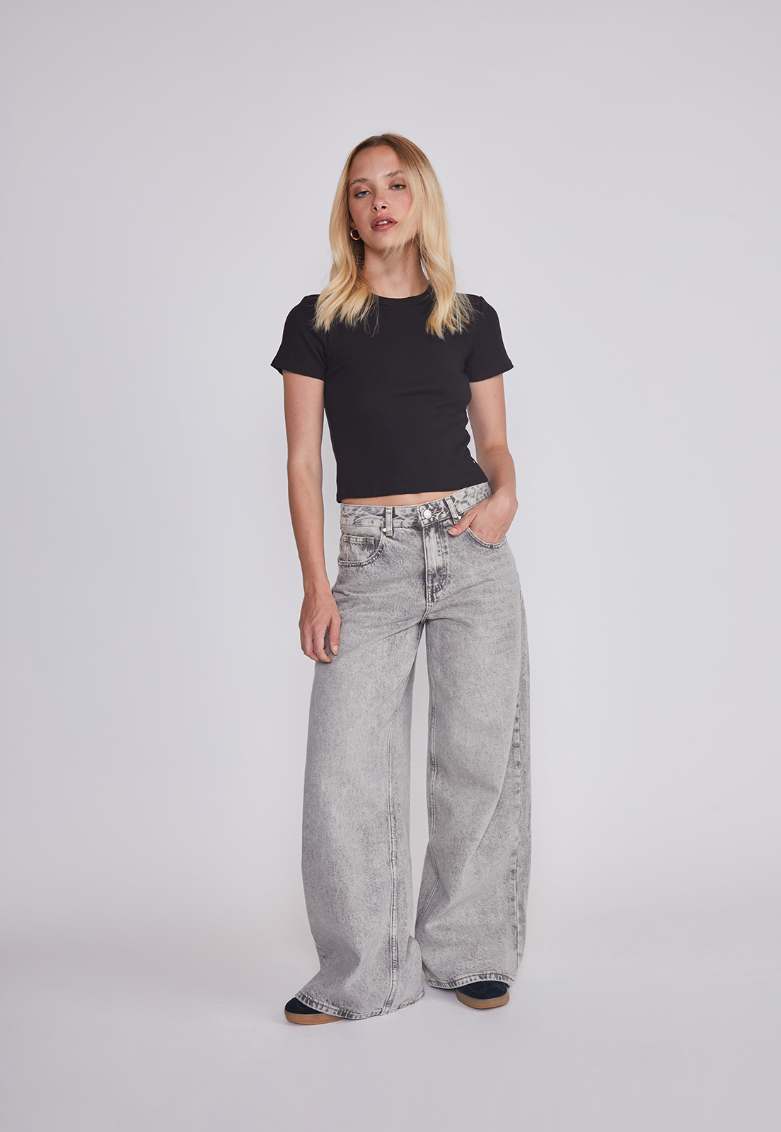 Polera Mujer Ajustada Negro Sioux 5