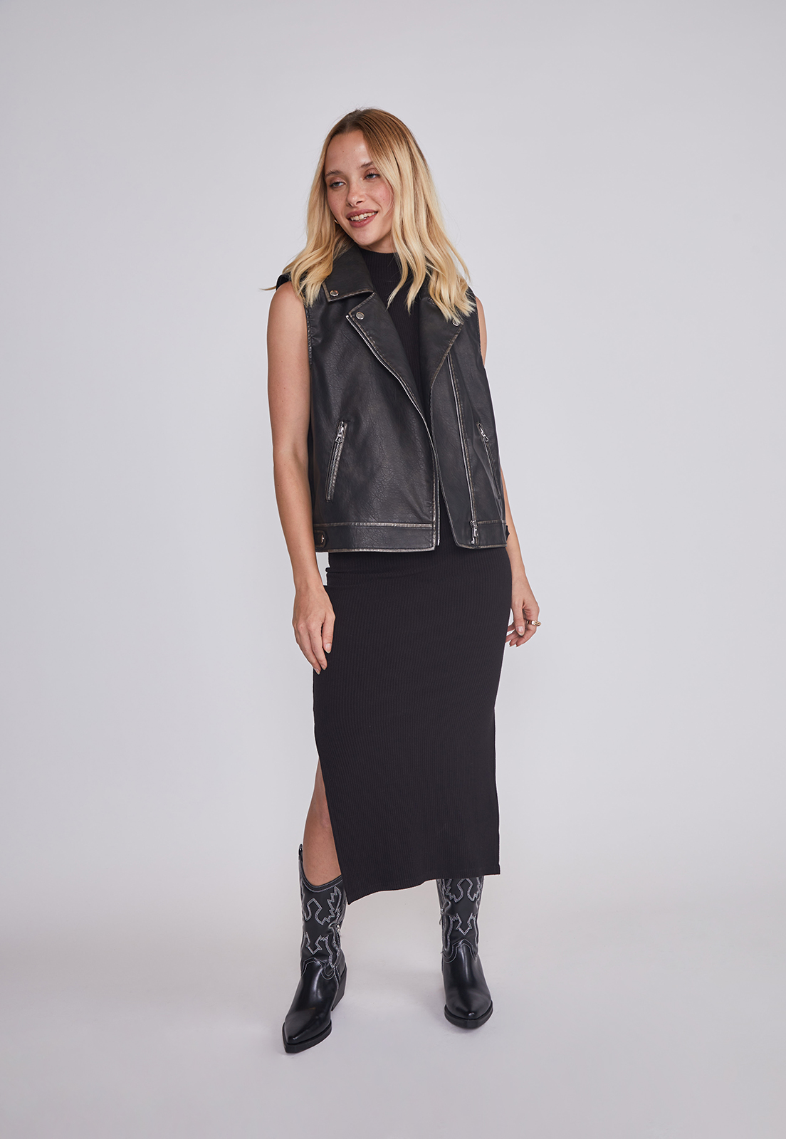 Chaqueta Mujer Lavado Negro Sioux 5