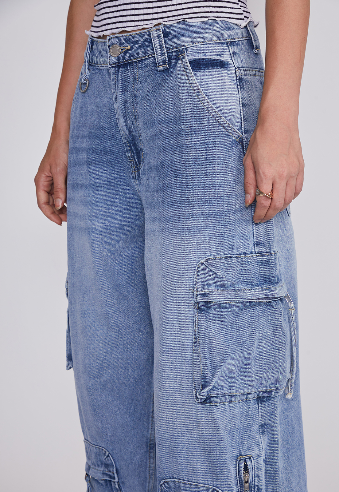 Jeans Mujer Baggy Azul Sioux 3