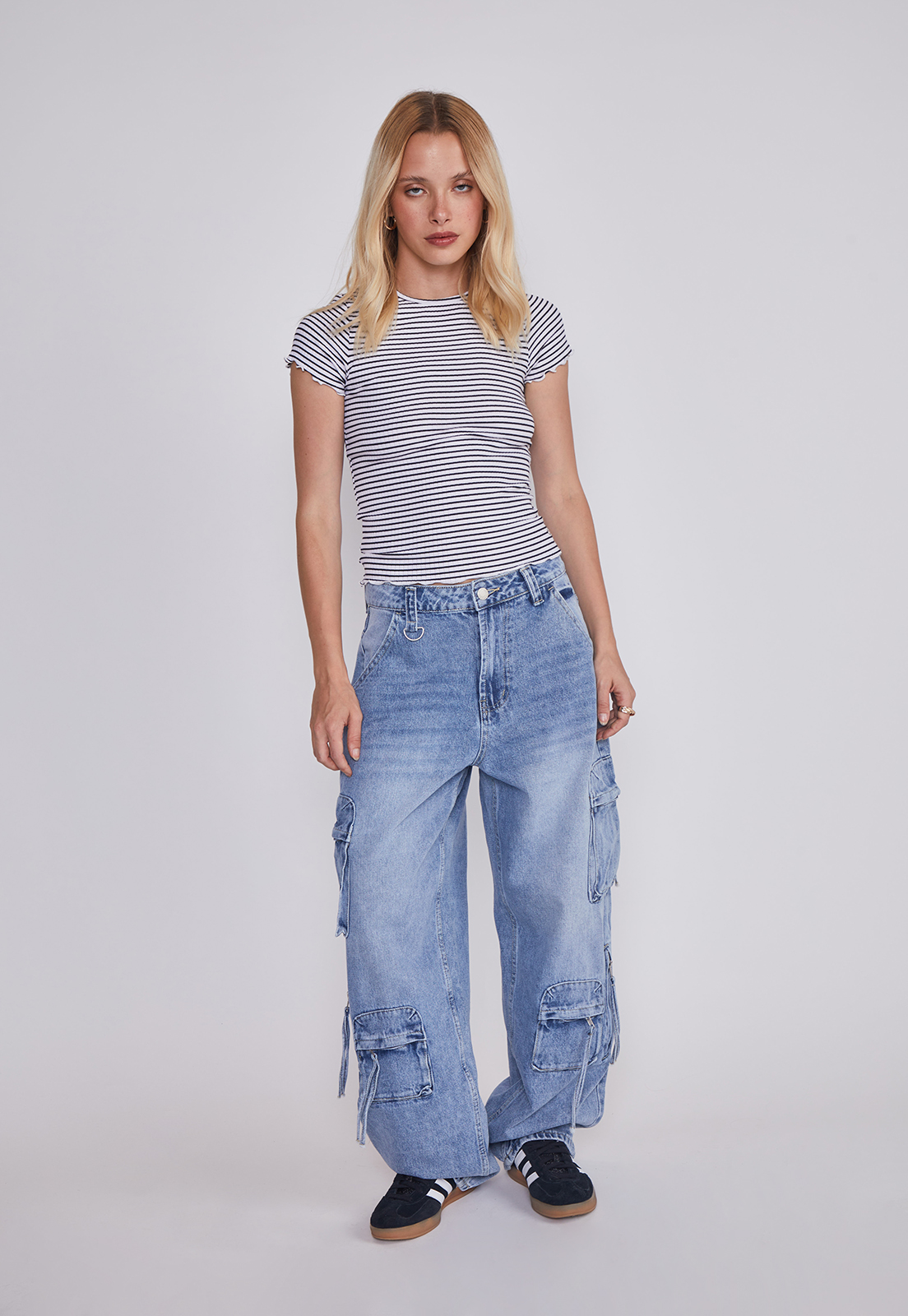 Jeans Mujer Baggy Azul Sioux 5