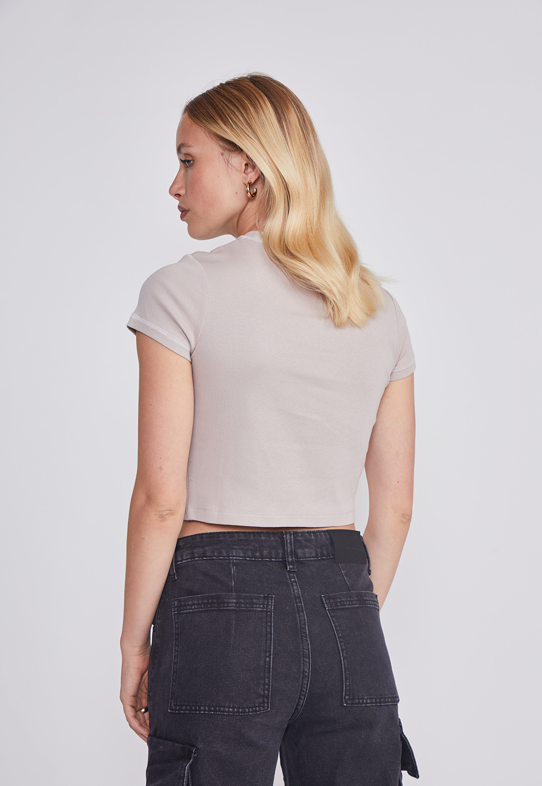 Polera Mujer Costuras Café Sioux 4