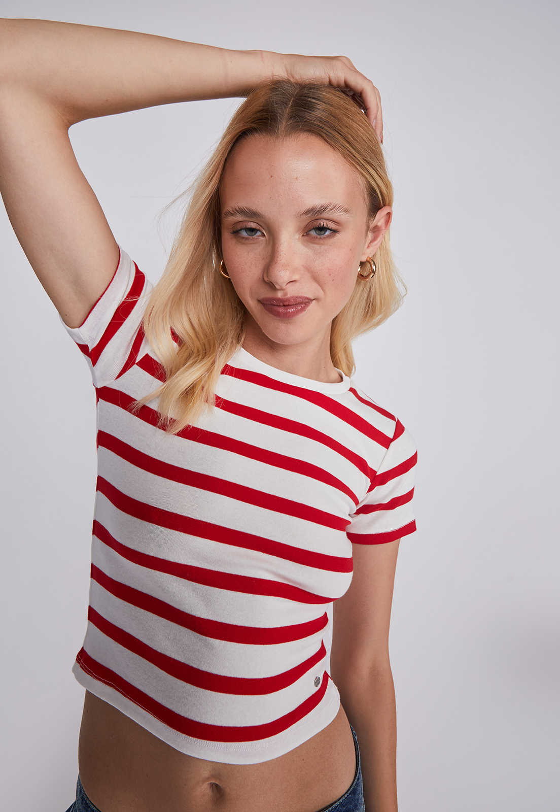 Polera Mujer Red Blanco Sioux 2