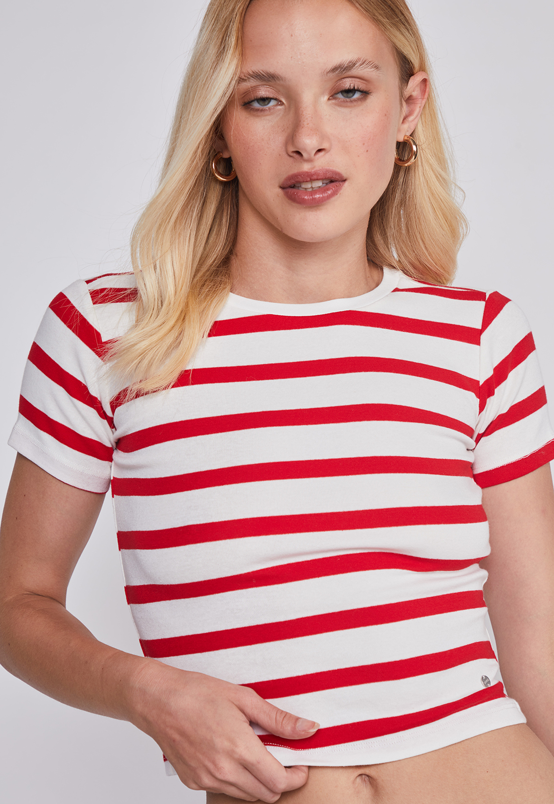 Polera Mujer Red Blanco Sioux 3