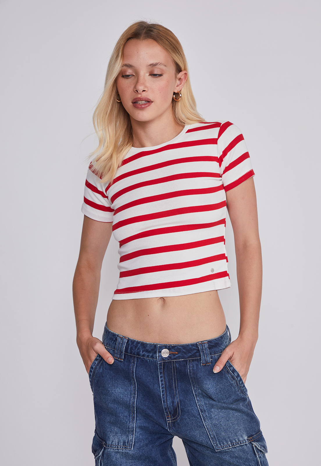 Polera Mujer Red Blanco Sioux 1