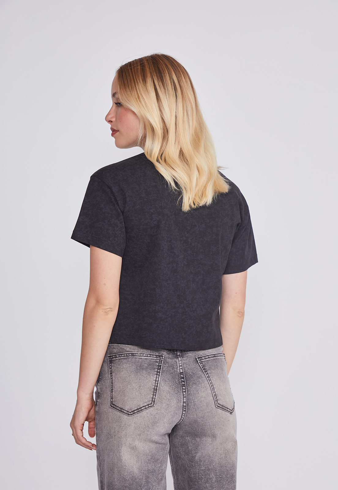 Polera Mujer Lavada Gris Sioux 4