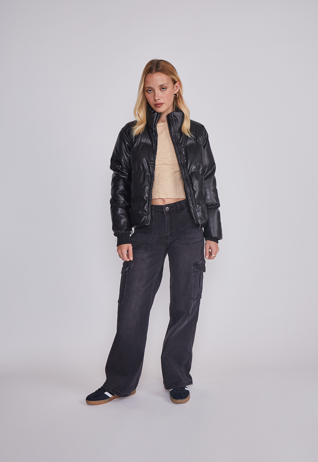 Chaqueta Mujer Puffa Negro Sioux 5