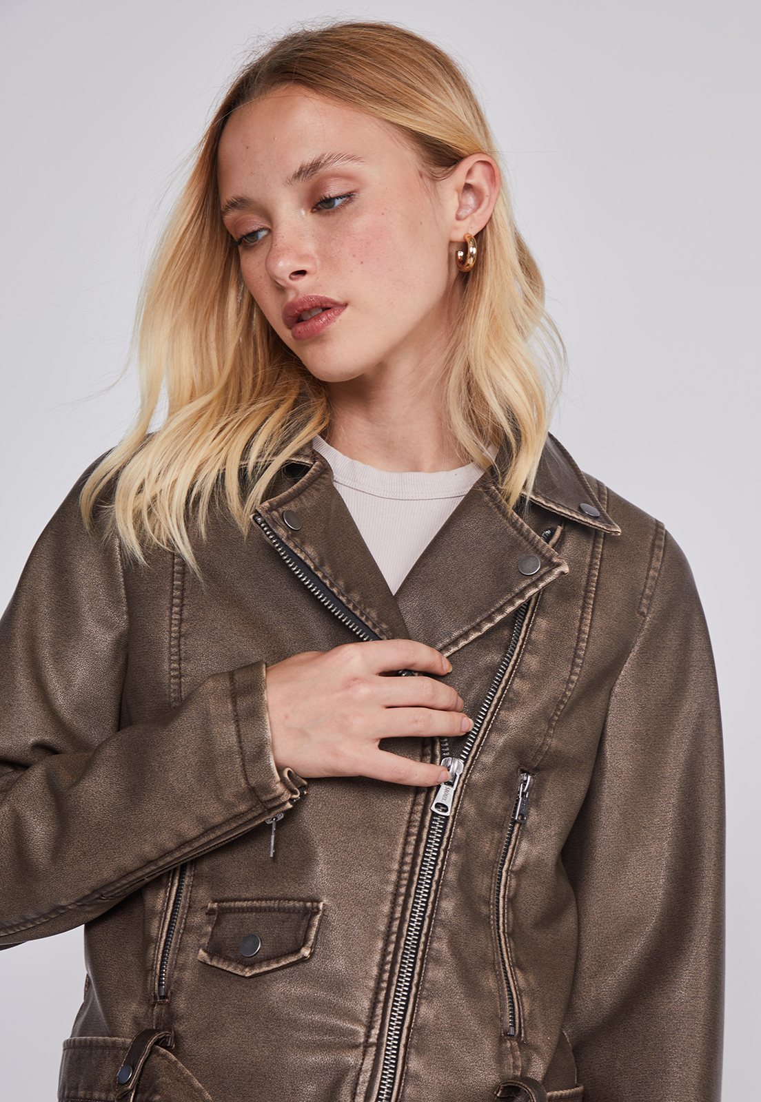 Chaqueta Mujer Biker Café Sioux 3