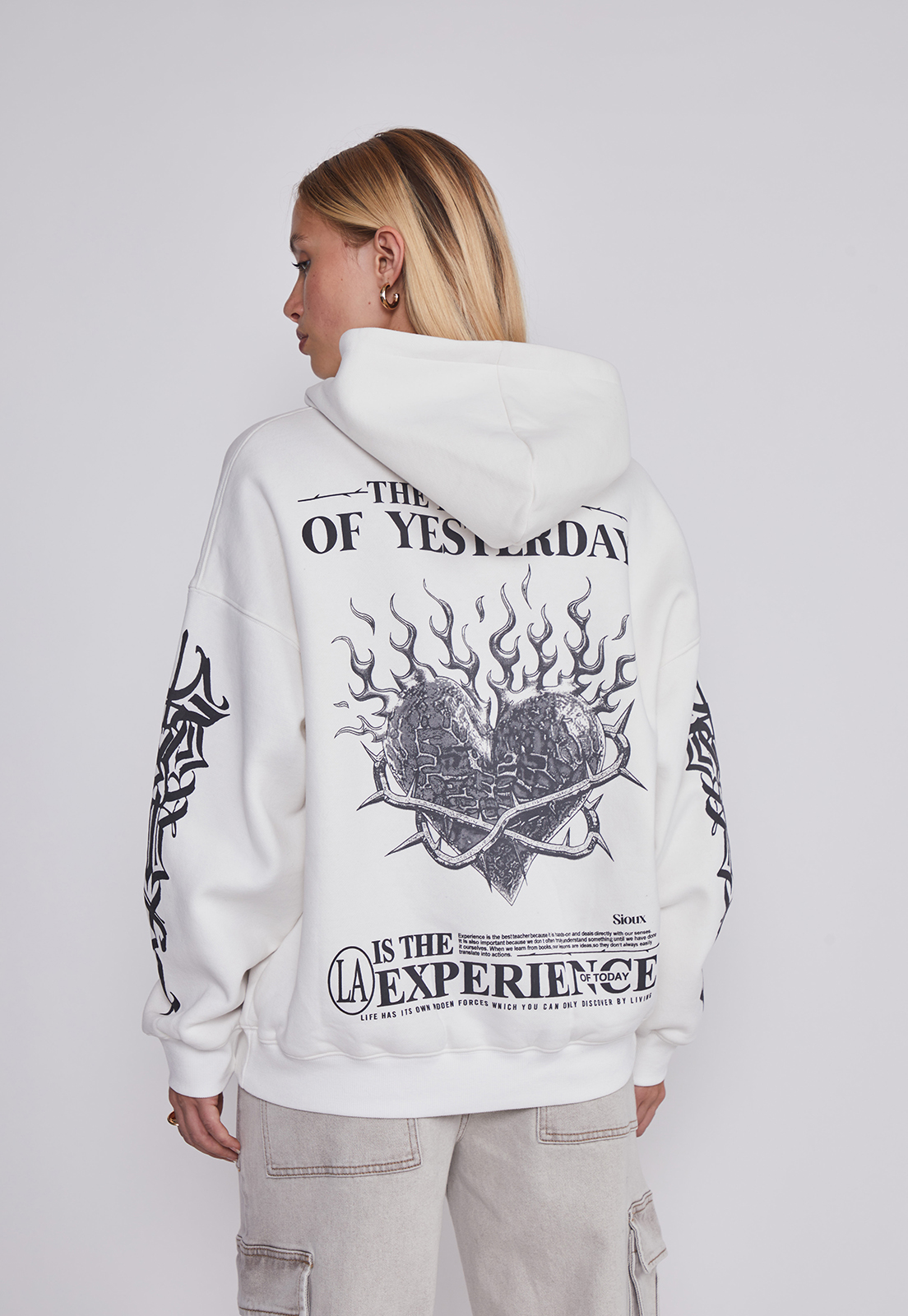 Polerón Mujer Heart Blanco Sioux 4