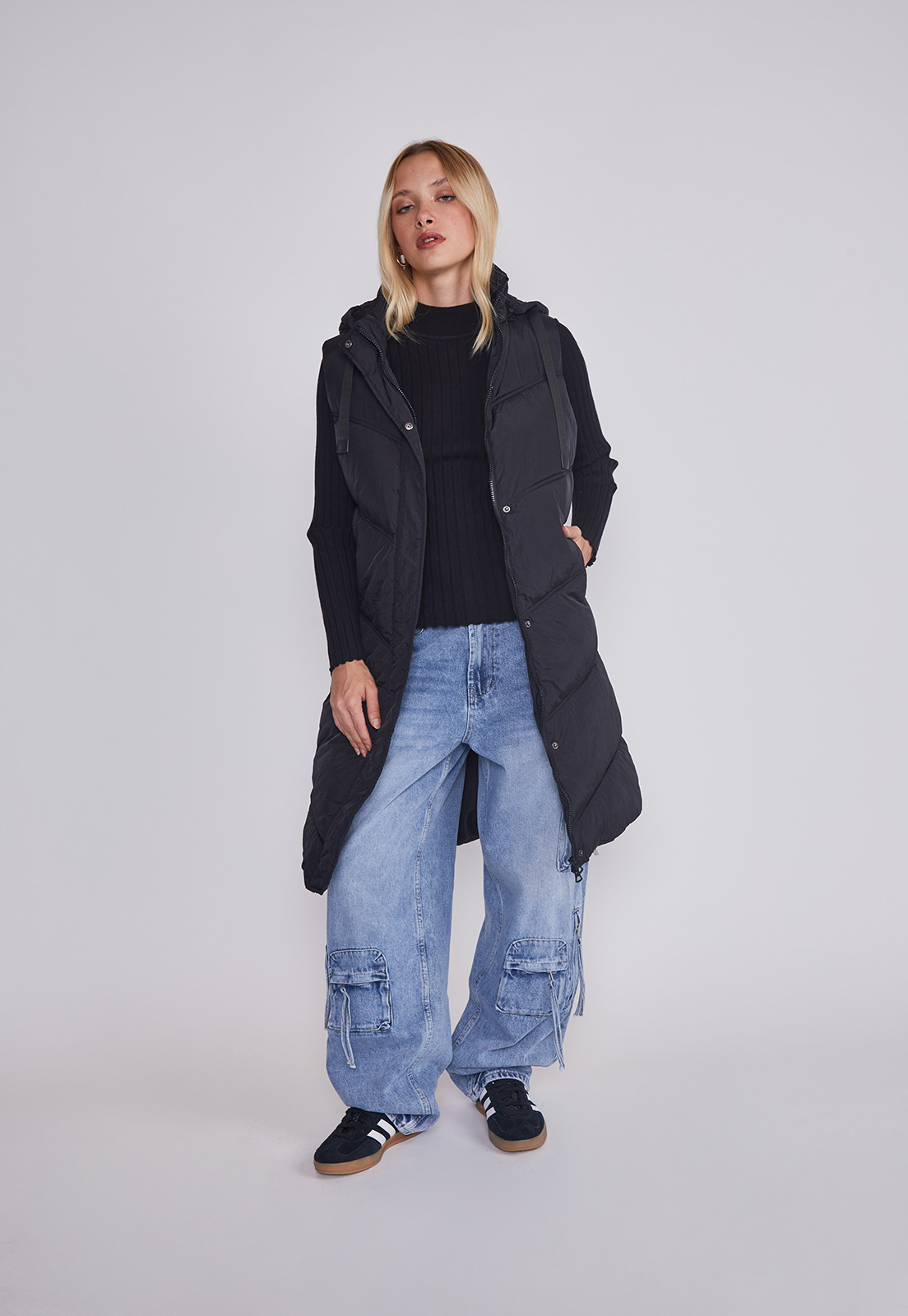 Parka Mujer Acolchada Negro Sioux 5