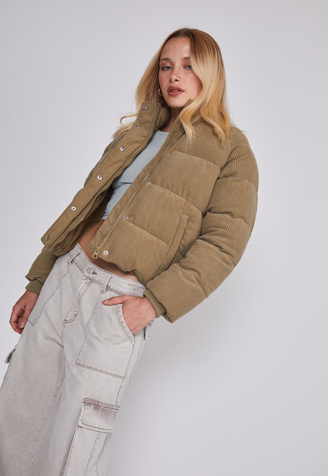 Chaqueta Mujer Acolchada Verde Sioux 2