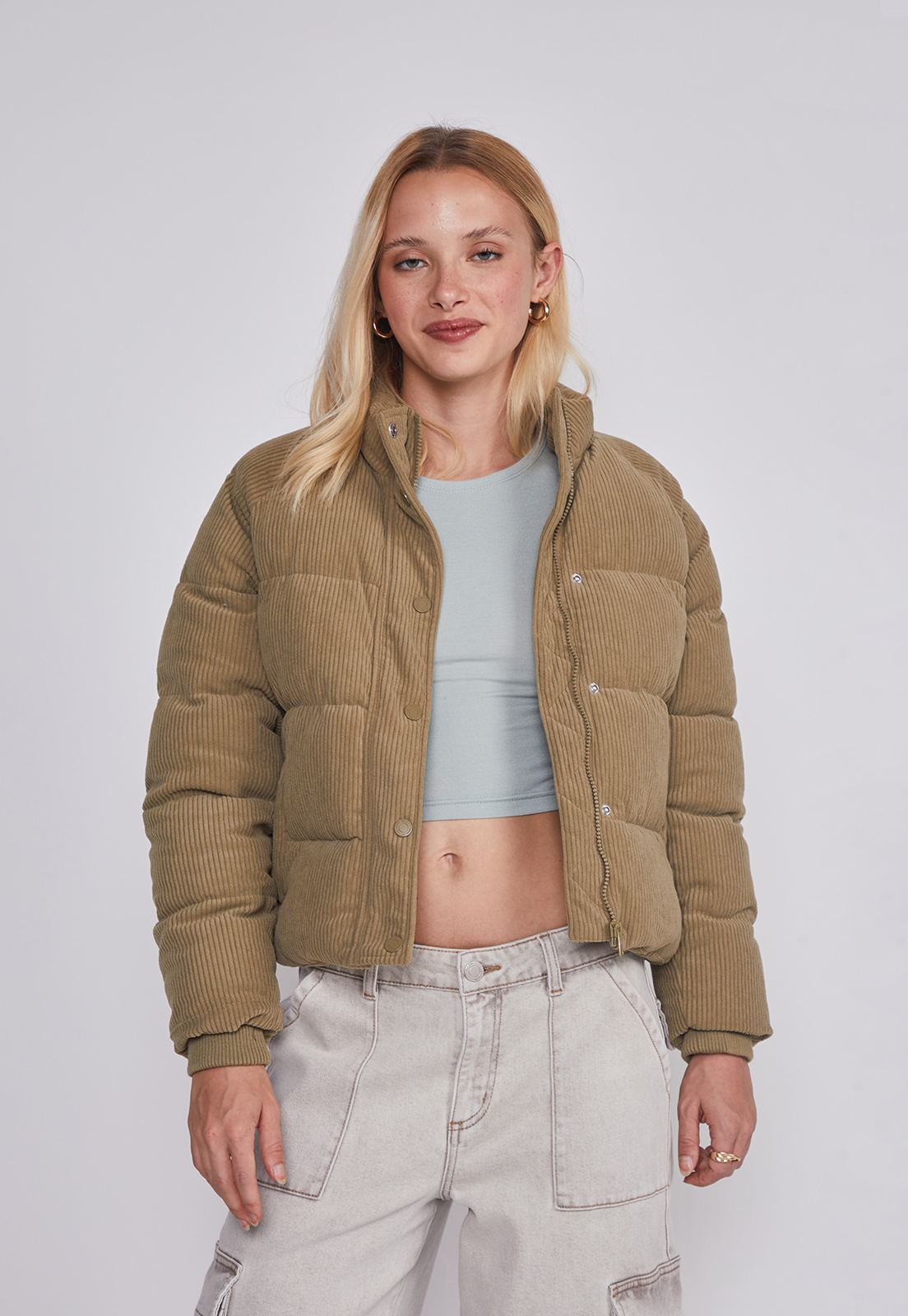 Chaqueta Mujer Acolchada Verde Sioux 1