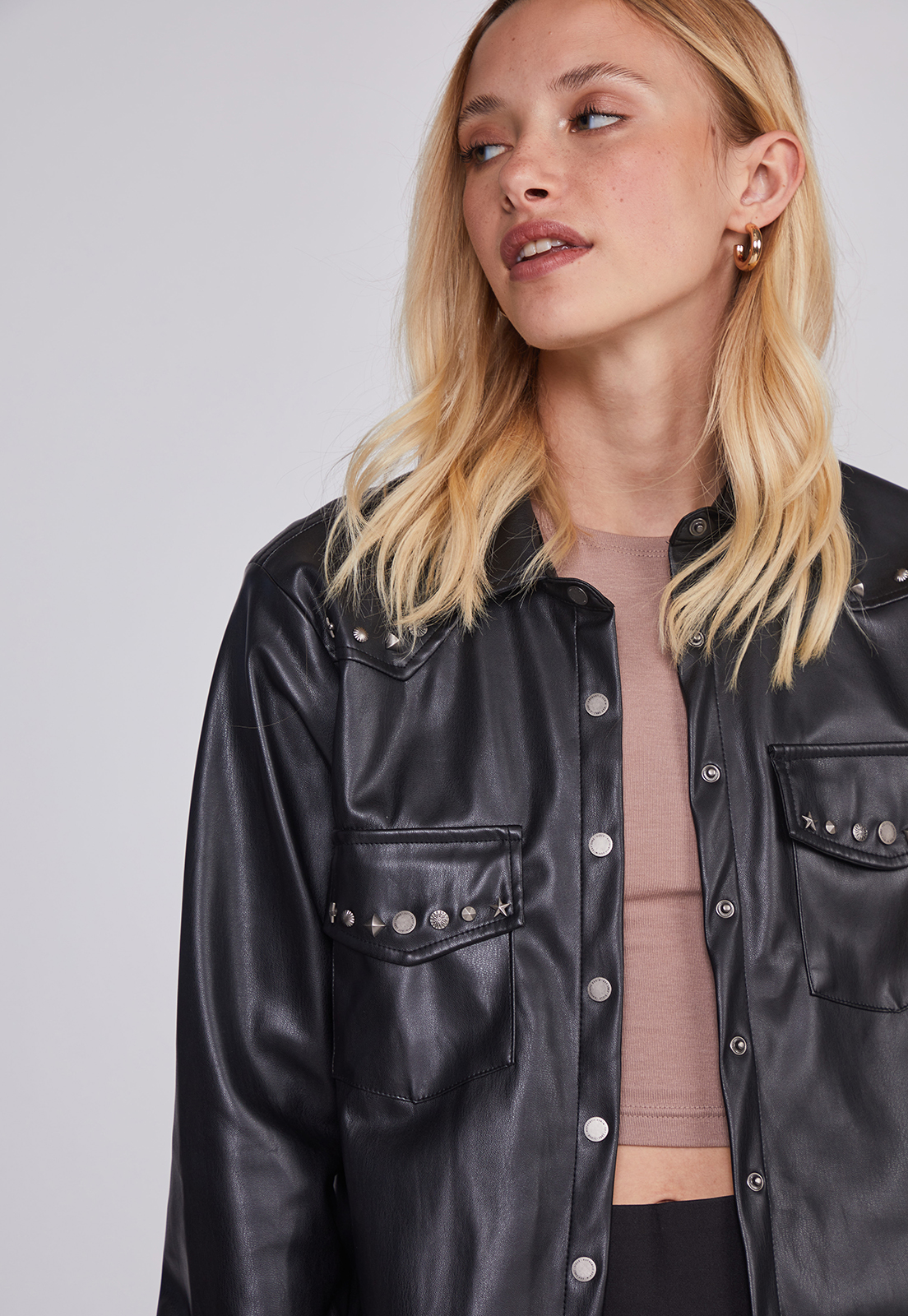 Sobrecamisa Mujer Western Negro Sioux 3