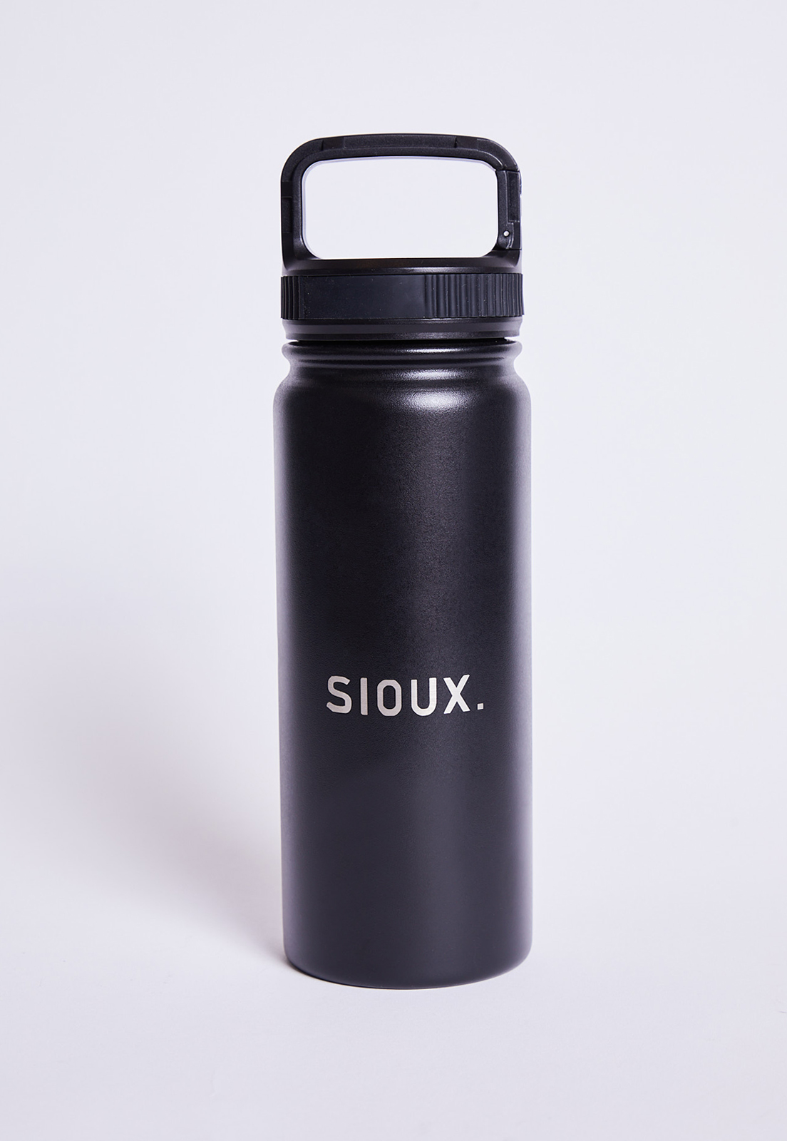 Botella Térmica Mango Mosquetón Negro Sioux 1