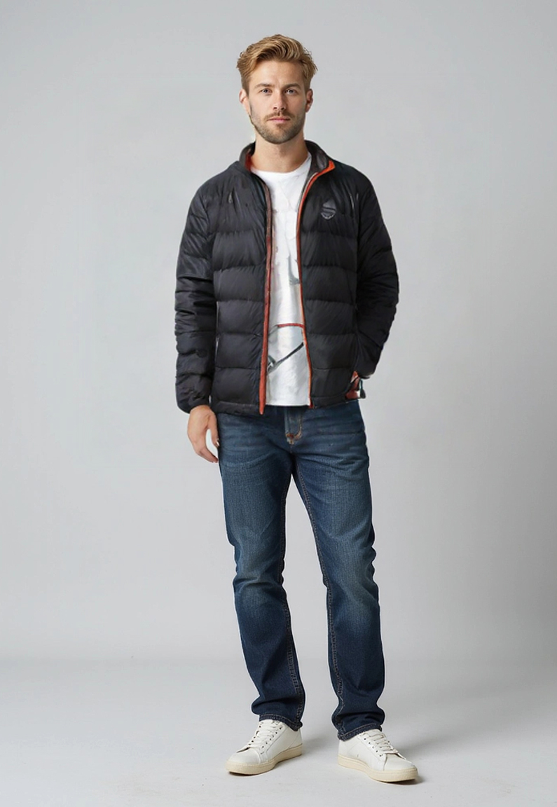 Parka Hombre Basica Negro Sioux 3