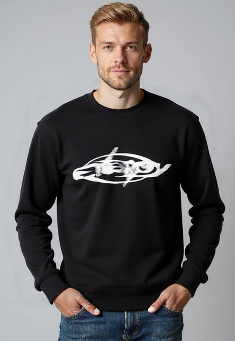 Polera Hombre Waffle Moda Negro Sioux 1