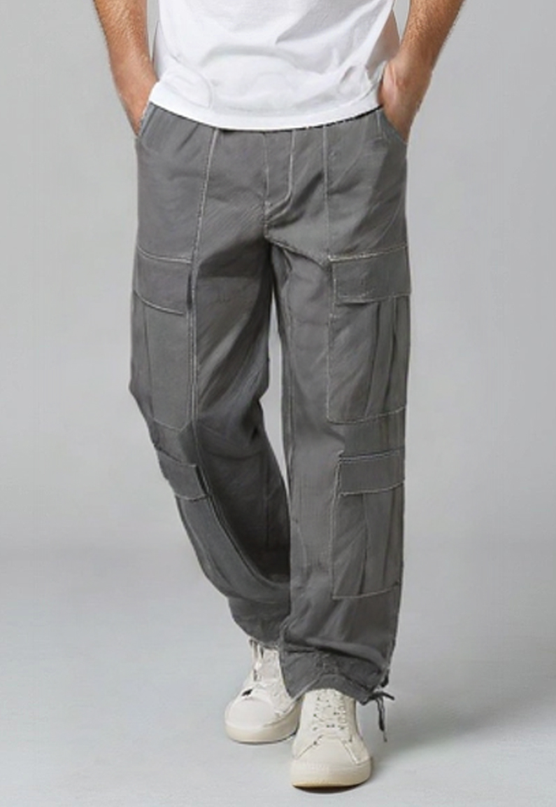 Pantalón Hombre Full Cargo Gris Sioux 3
