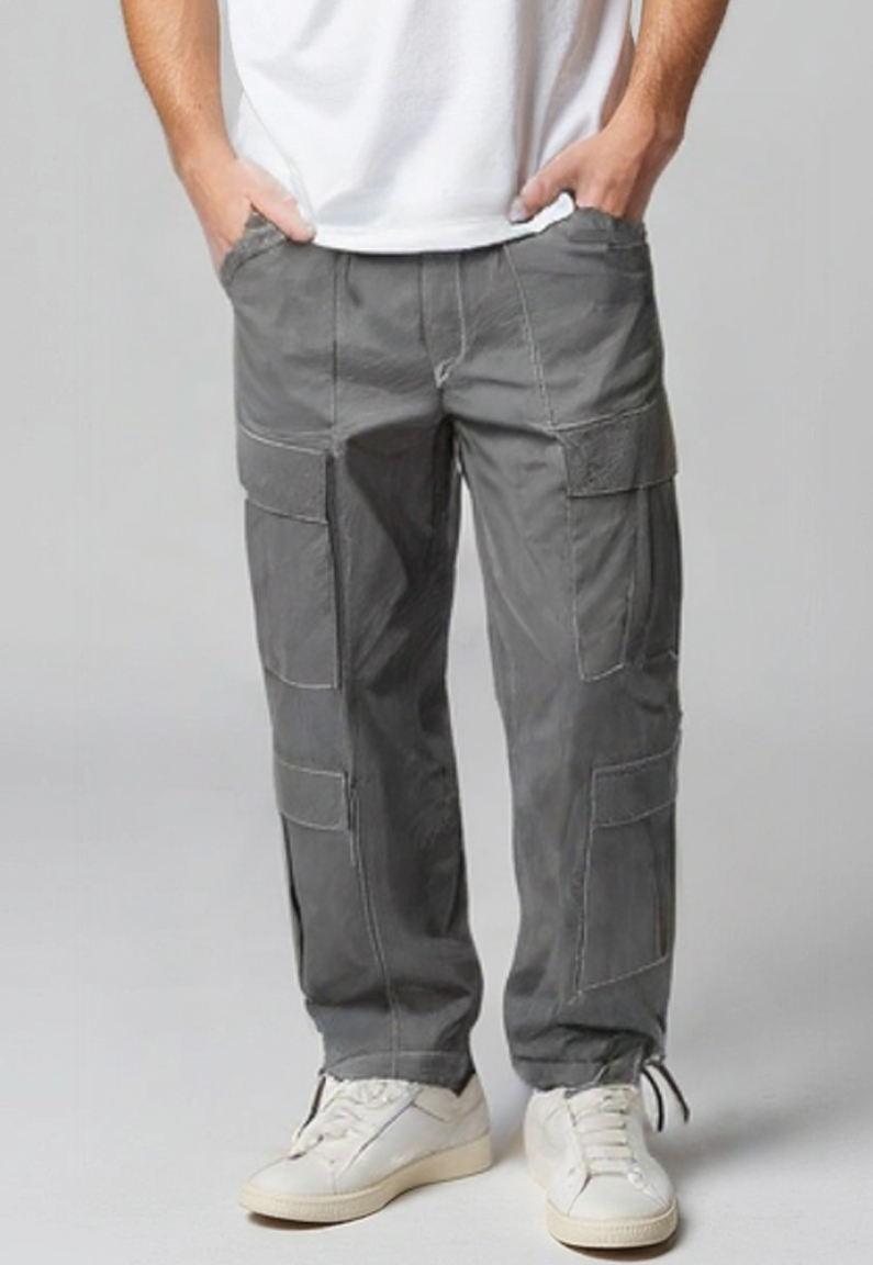 Pantalón Hombre Full Cargo Gris Sioux 1