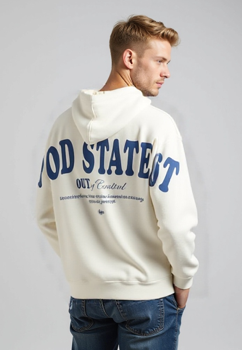 Polerón Hombre Espalda Blanco Sioux 2