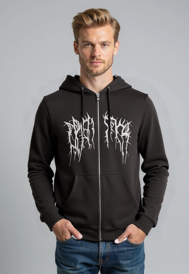 Polerón Hombre Death Bordado Gris Sioux 3