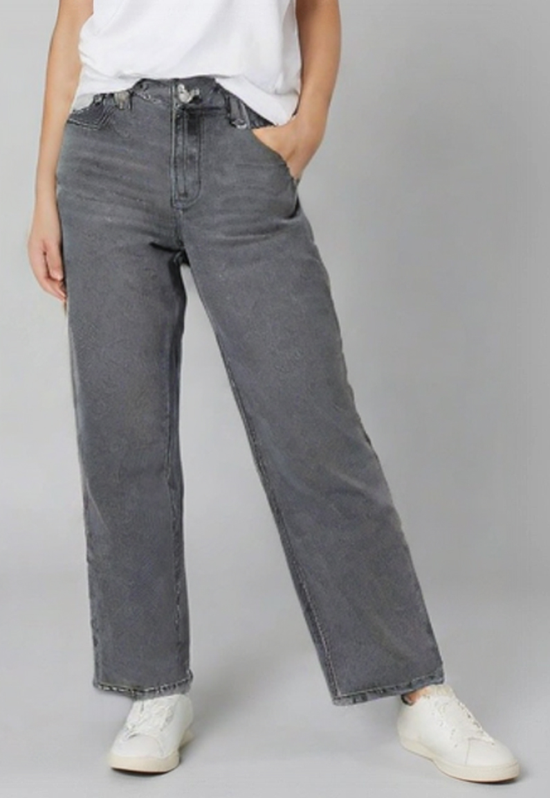 Jeans Mujer Straight Gris Sioux 1