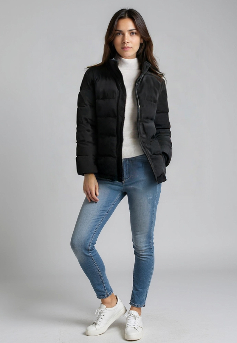 Parka Mujer Interior Chiporro Negro Sioux 2