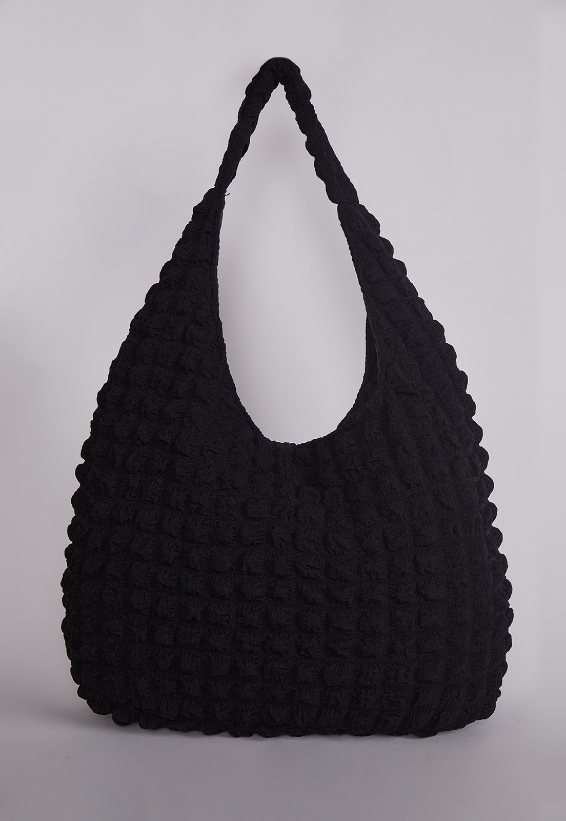 Cartera Shopper Acolchada Negro Sioux 1