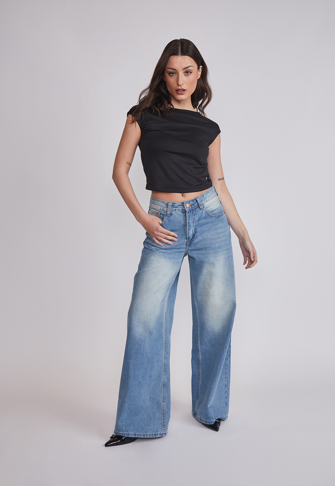 Jeans Mujer Wide Leg Extra Celeste Sioux 2