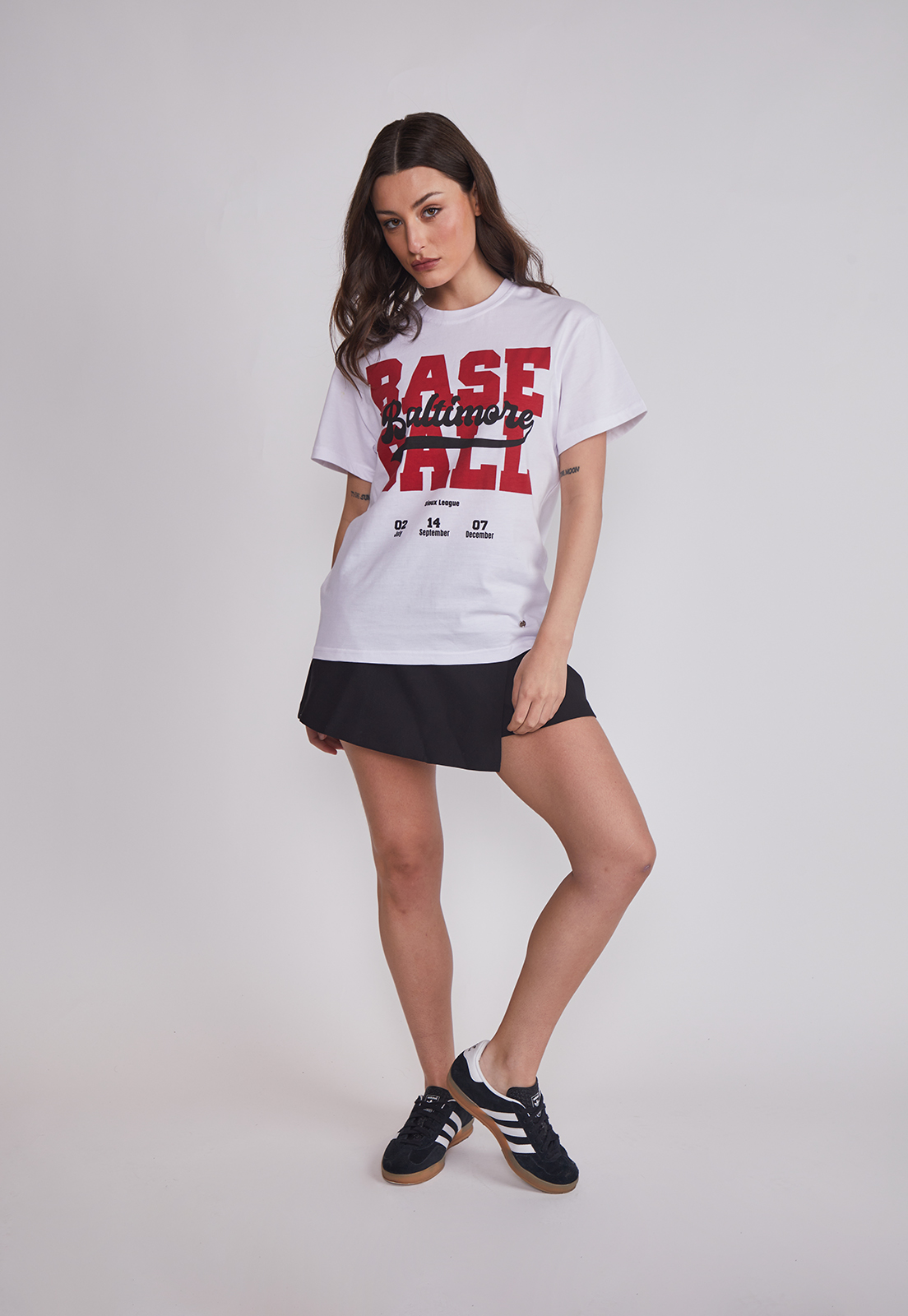 Polera Mujer Baseball Blanco Sioux 3