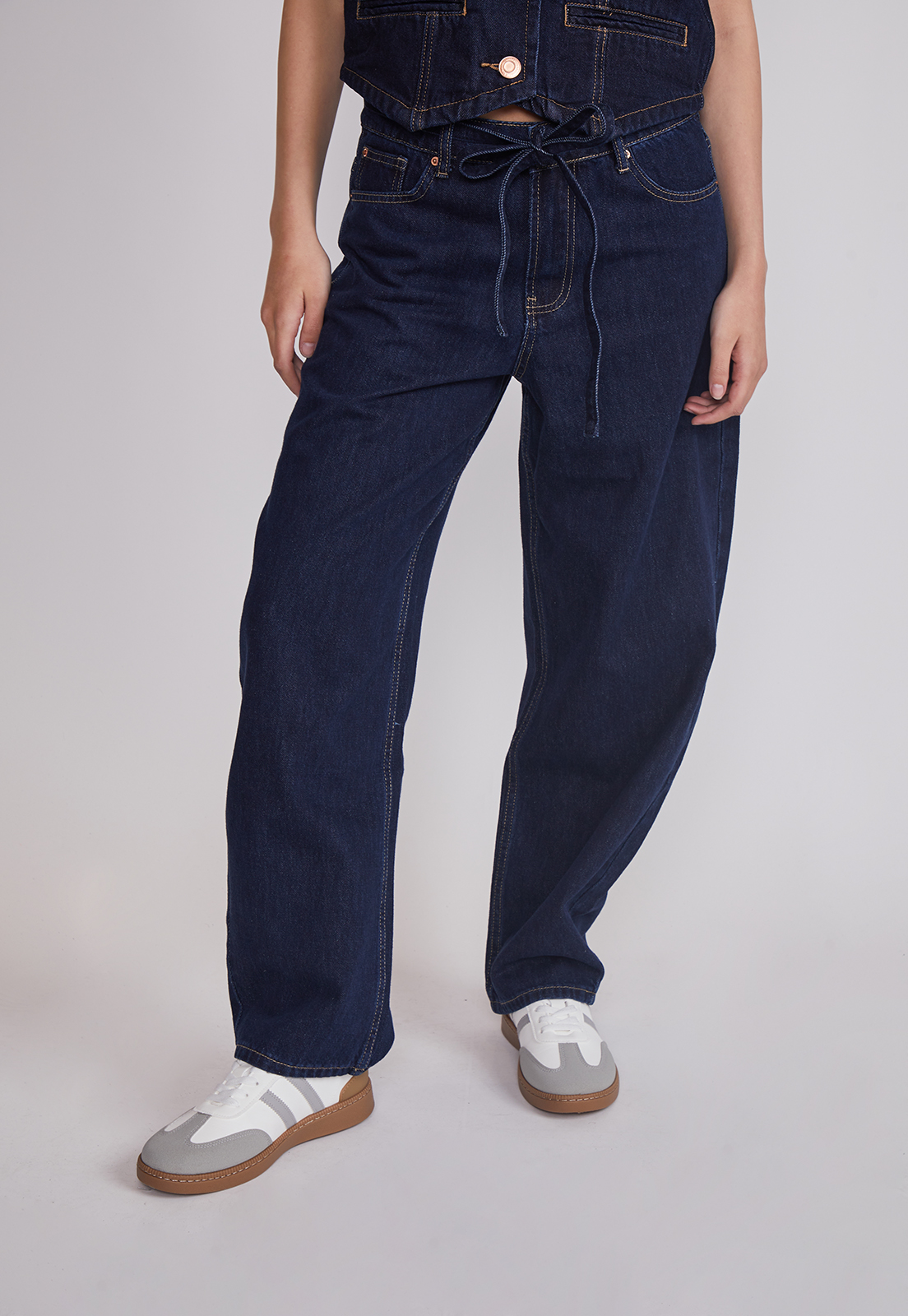 Jeans Mujer Baloon Lazo Azul Sioux 1