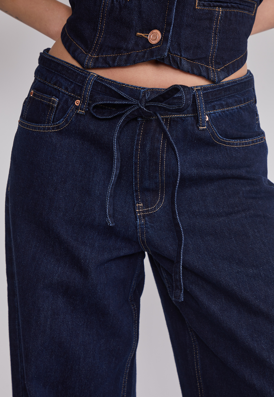 Jeans Mujer Baloon Lazo Azul Sioux 3
