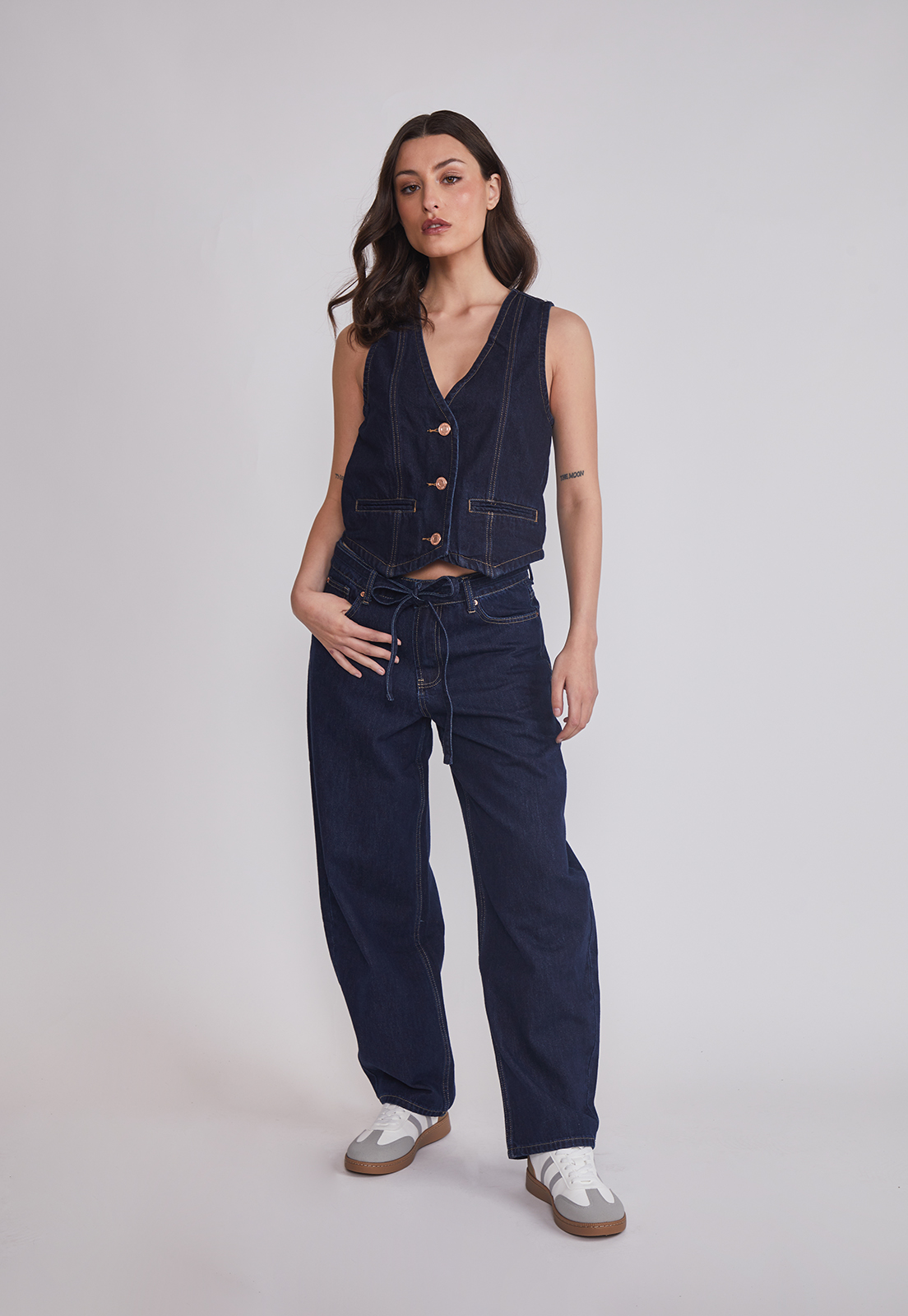 Chaqueta Mujer Raw Denim Azul Sioux 3