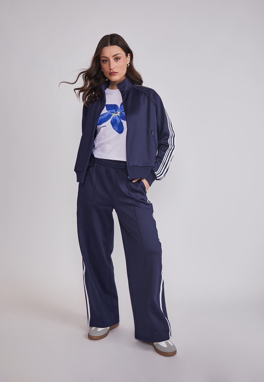 Pantalón Mujer Bandas Laterales Azul Sioux 4