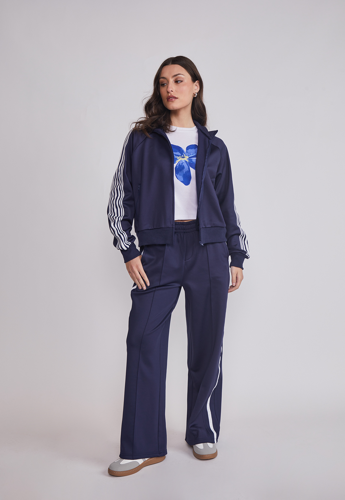 Polerón Mujer Retro Bandas Azul Sioux 5