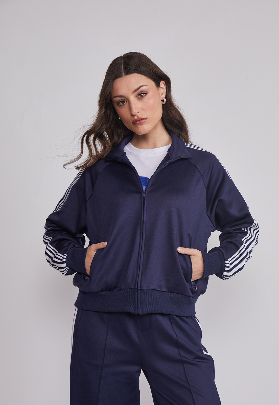 Polerón Mujer Retro Bandas Azul Sioux 1