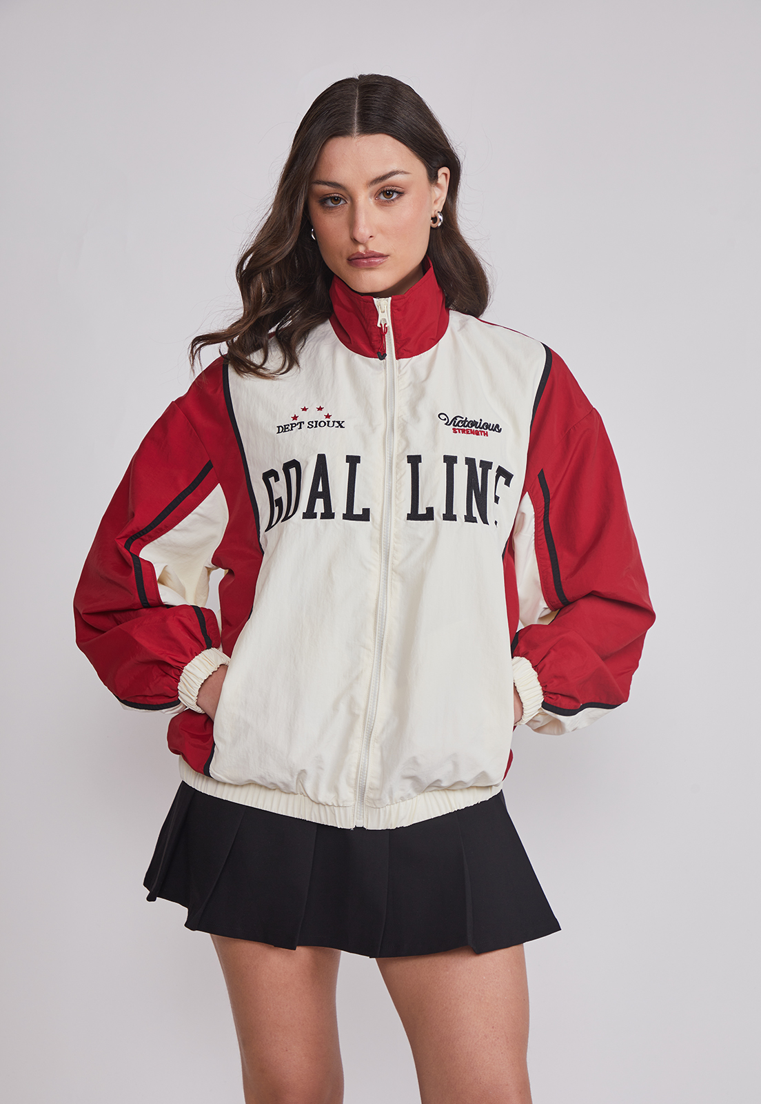 Chaqueta Mujer Cierre Deportivo Negro Sioux 1