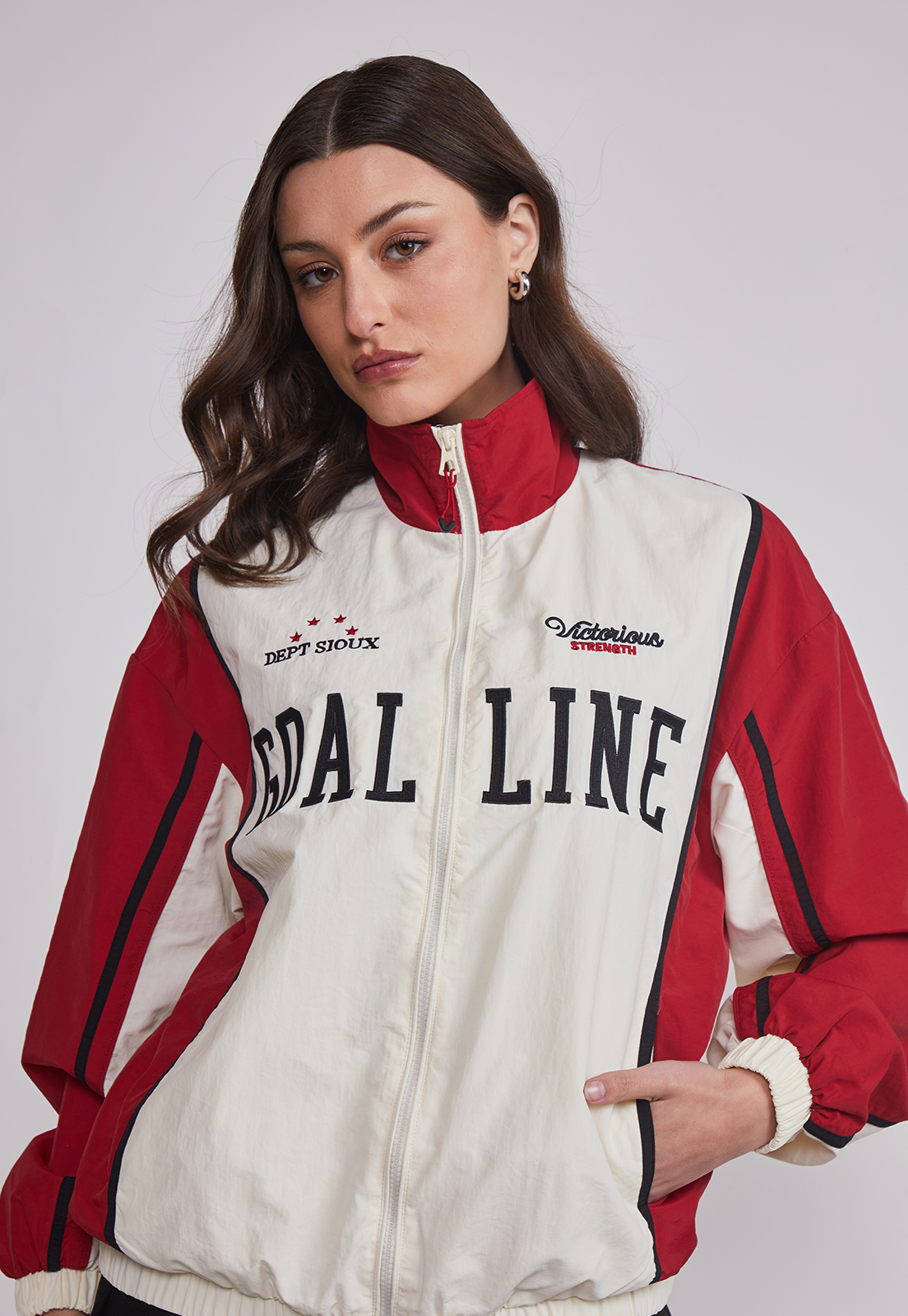 Chaqueta Mujer Cierre Deportivo Negro Sioux 5