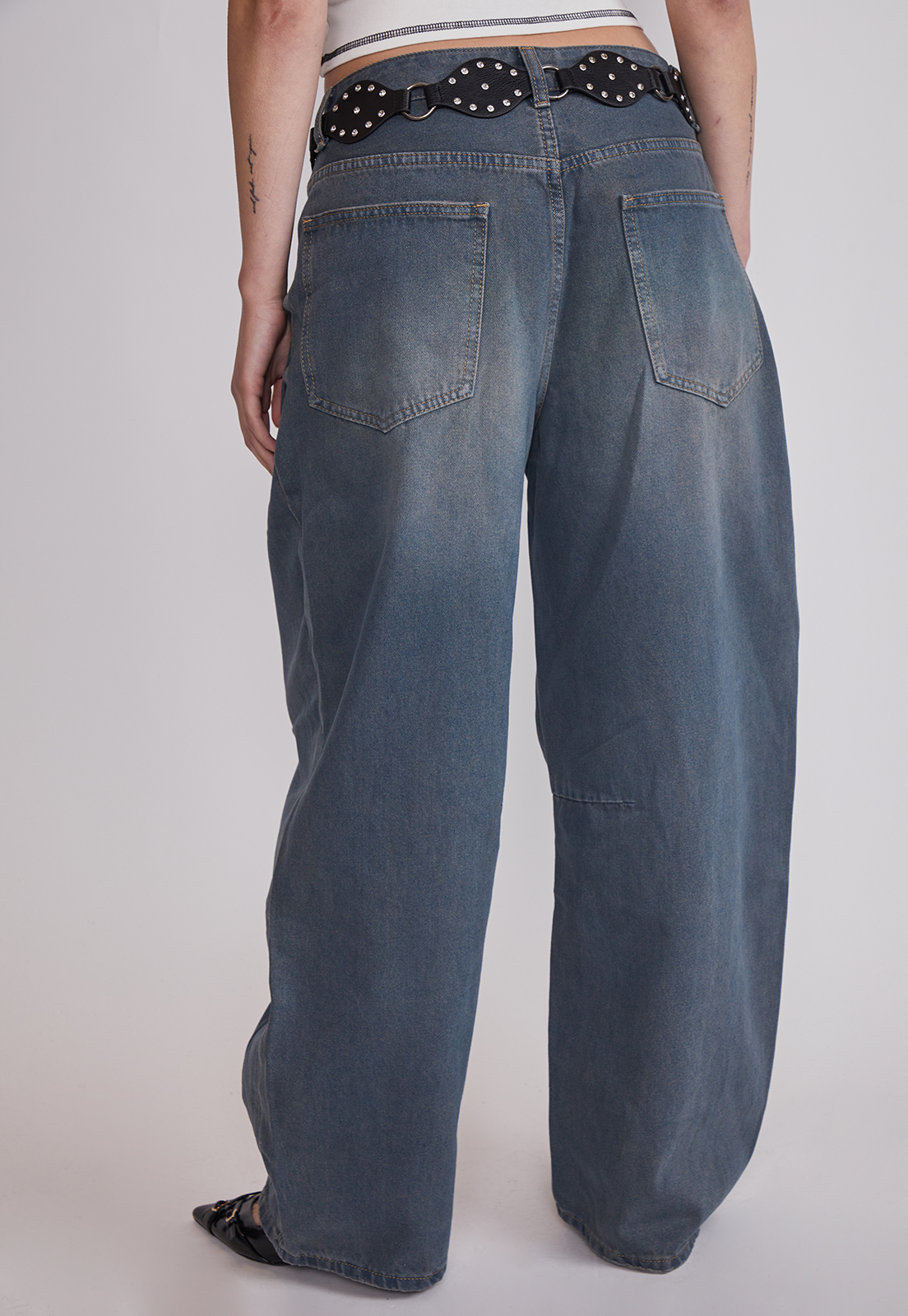 Jeans Mujer Baggy Lavado Celeste Sioux 4