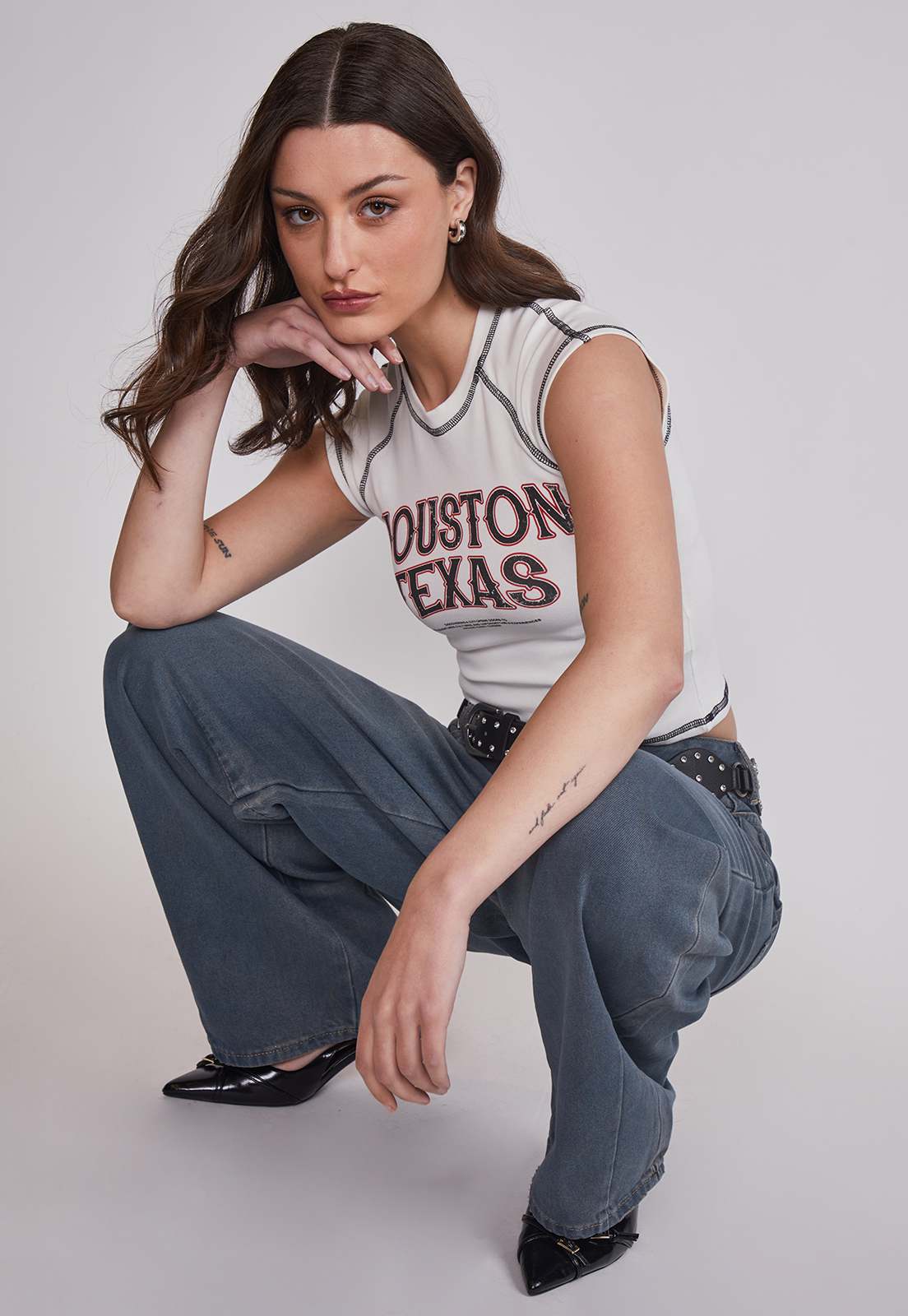 Jeans Mujer Baggy Lavado Celeste Sioux 2