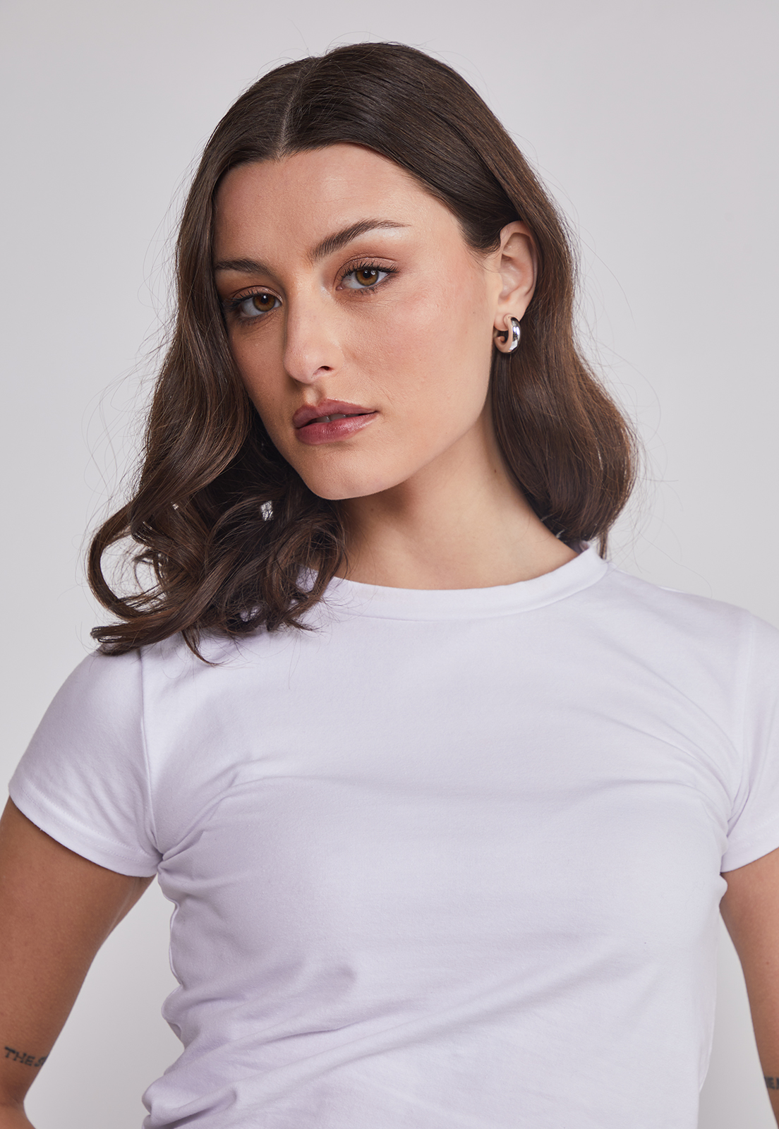 Polera Mujer Basic Lisa Blanco Sioux 4